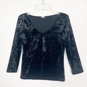 Wild Pearl Y2K Inspired Velvet Top Womens Small Whimsigoth Witchy Gothcore Punk
